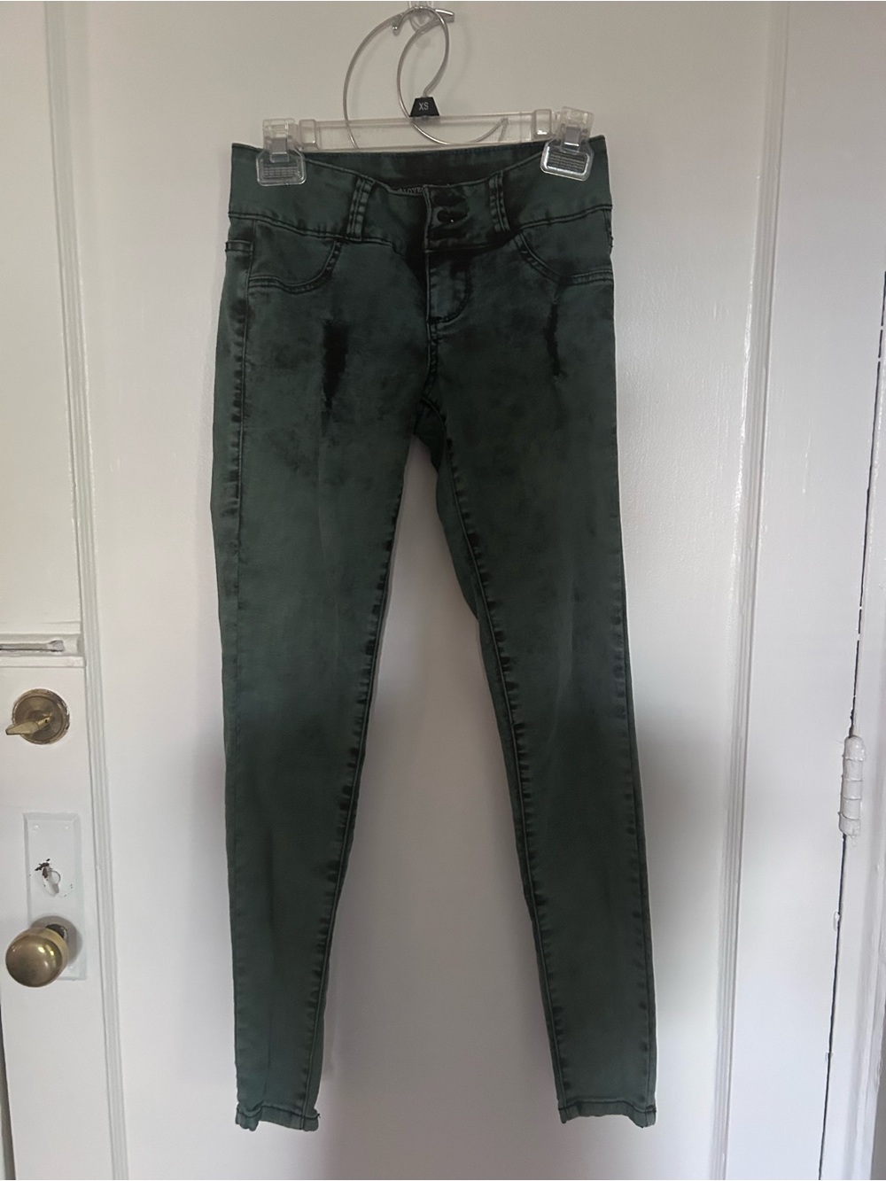 Lovesick Teal/Green Skinny Jeggings